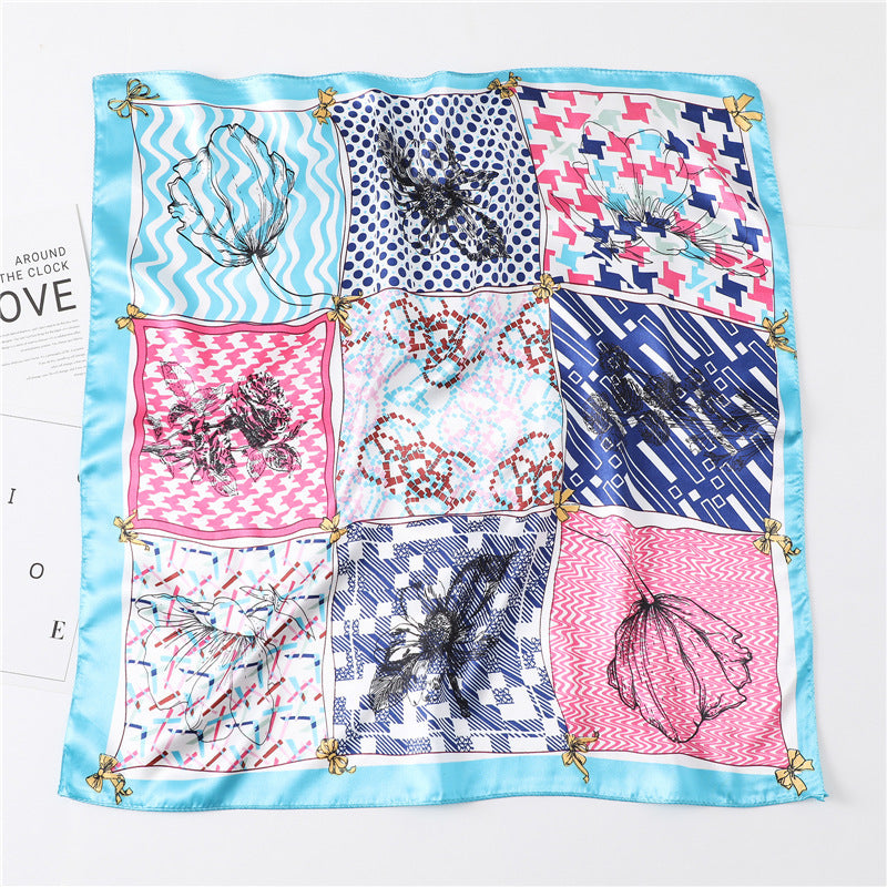 Women's New Small Square Retro Cashew Professional Scarf Women's New Small Square Retro Cashew Professional Scarf